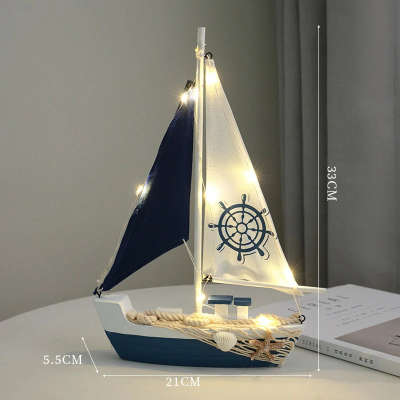 Helmsman LED Nautical Wooden Model - view 3