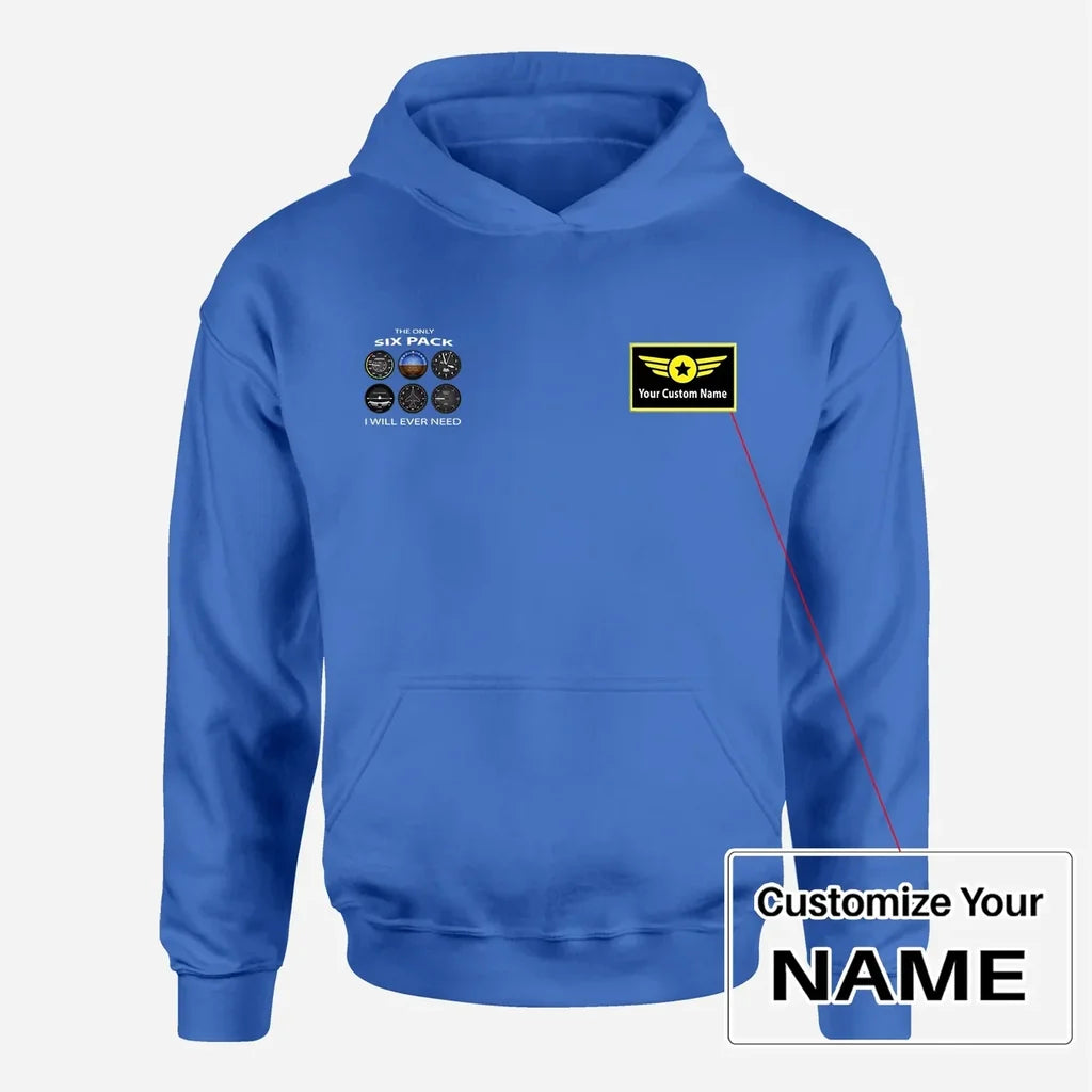 Customisable Only Six Pack I Will Hoodie - view 3