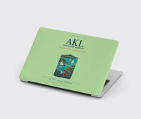 Thumbnail for Auckland Airport (AKL) design on light green MacBook case