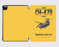 Thumbnail for Boeing CH-47D design on yellow ipad tablet case