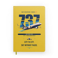 Thumbnail for Boeing 737 MAX 8 design on yellow notebook
