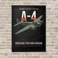 Thumbnail for Junkers Ju 88A-4 vertical canvas print - framed - black background