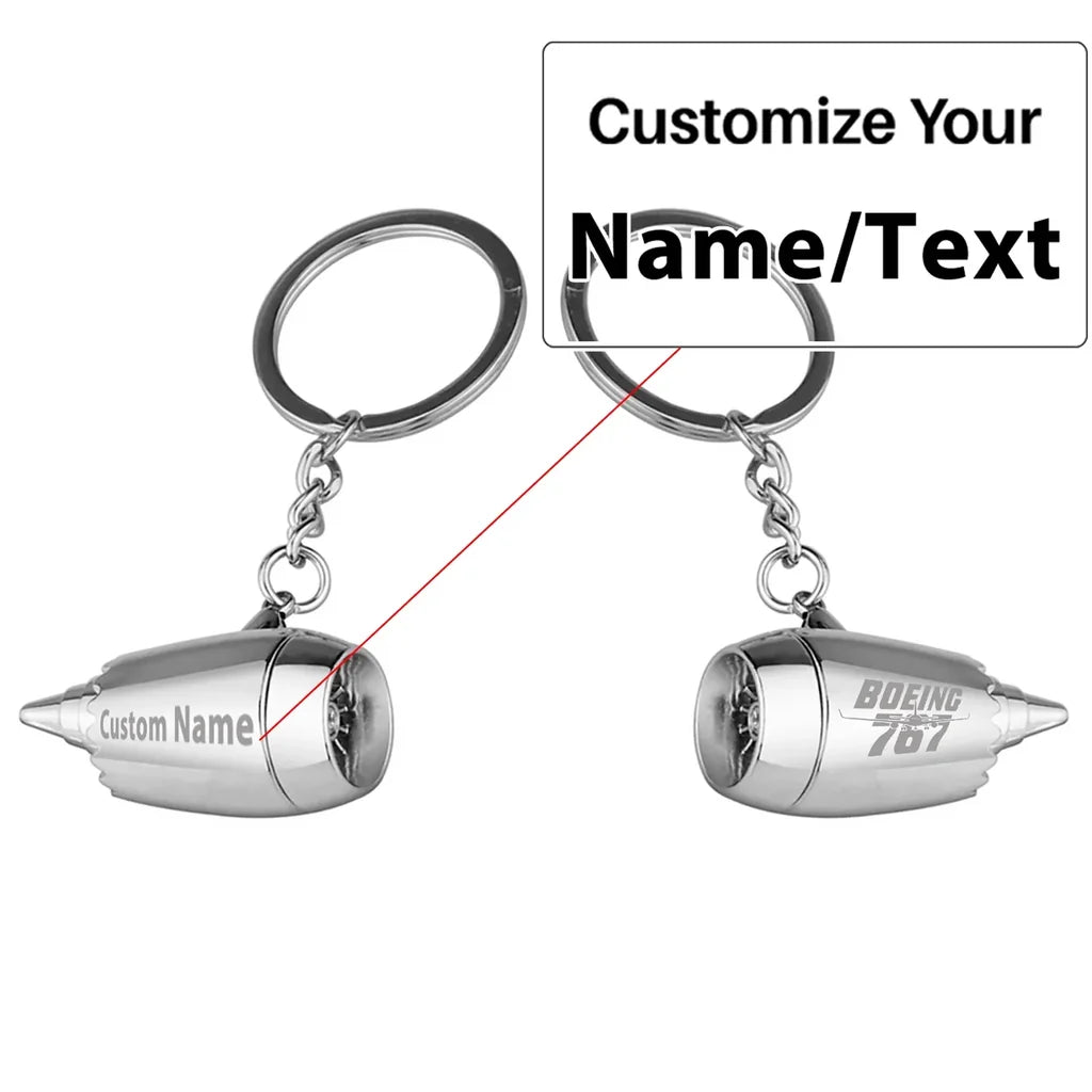 Customisable Boeing 767 Key Chain - view 3