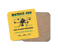 Thumbnail for DJI Matrice 400 design on yellow 1 piece coaster