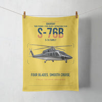 Thumbnail for Sikorsky S-76B design on yellow towel