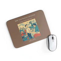 Thumbnail for VINTAGE G4298 - The Youngest License - Designed Mouse Pads design on brown rectangle