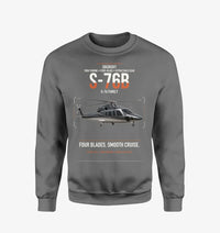 Thumbnail for Sikorsky S-76B design on gray sweatshirt
