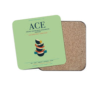 Thumbnail for César Manrique-Lanzarote Airport (ACE) design on light green 1 piece coaster