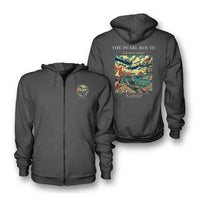Thumbnail for VINTAGE G4072 - The Pearl Route - Premium Zipped Hoodie design on darkgray