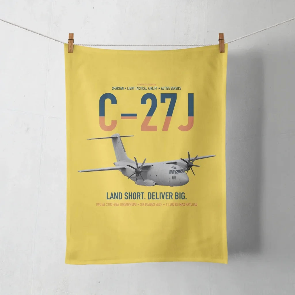 C-27J Spartan design on yellow towel