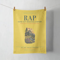 Thumbnail for Rapid City Regional Airport (RAP) design on yellow towel