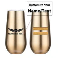Thumbnail for Customisable Golden 2 Lines Egg Cup - view 3