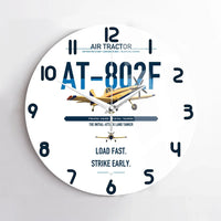 Thumbnail for Air Tractor AT-802F design on white no frame wall clock