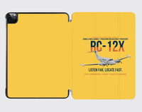 Thumbnail for RC-12X Guardrail Signals From Above design on yellow ipad tablet case