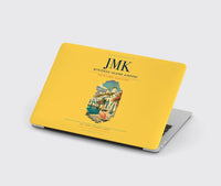 Thumbnail for Mykonos Island Airport (JMK) design on yellow MacBook case