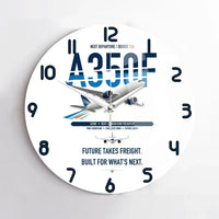 Thumbnail for Airbus A350F design on white no frame wall clock
