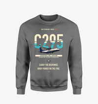 Thumbnail for Airbus C295 Firefighter design on gray sweatshirt