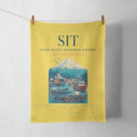 Thumbnail for Sitka Rocky Gutierrez Airport (SIT) design on yellow towel