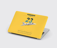Thumbnail for Bombardier Learjet 23 design on yellow MacBook case