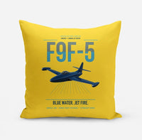 Thumbnail for F9F-5 Panther design on yellow pillow