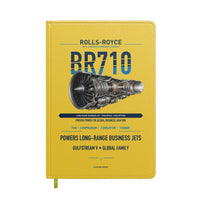 Thumbnail for BR710 design on yellow notebook