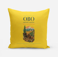 Thumbnail for Obihiro Airport (OBO) design on yellow pillow