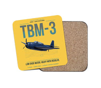 Thumbnail for TBM-3 Avenger design on yellow 1 piece coaster