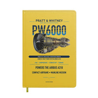 Thumbnail for PW6000 design on yellow notebook