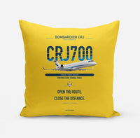 Thumbnail for Bombardier CRJ700 design on yellow pillow