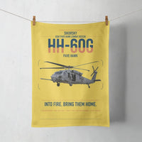Thumbnail for Sikorsky HH-60G Pave Hawk design on yellow towel