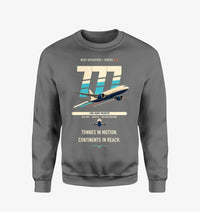 Thumbnail for Boeing 777F design on gray sweatshirt