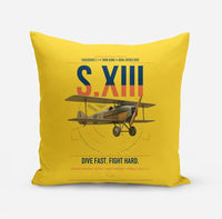 Thumbnail for SPAD S.XIII C.1 design on yellow pillow