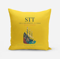 Thumbnail for Cyril E. King Airport (STT) design on yellow pillow