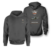 Thumbnail for HAL LCH Prachand design on dark gray double-side hoodie, double-side print