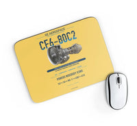 Thumbnail for CF6-80C2 design on yellow rectangle mouse pad