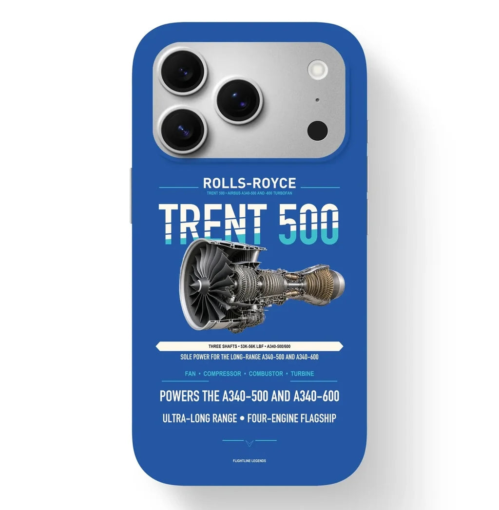 TRENT 500 Case design on blue iphone case