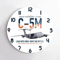 Thumbnail for C-5M Super Galaxy design on white no frame wall clock