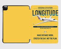 Thumbnail for Cessna Citation Longitude design on yellow ipad tablet case