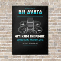 Thumbnail for DJI Avata vertical canvas print - framed - black background