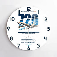 Thumbnail for Boeing 720B design on white no frame wall clock