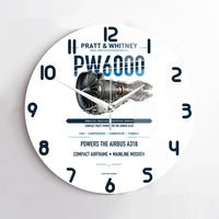 Thumbnail for PW6000 design on white no frame wall clock
