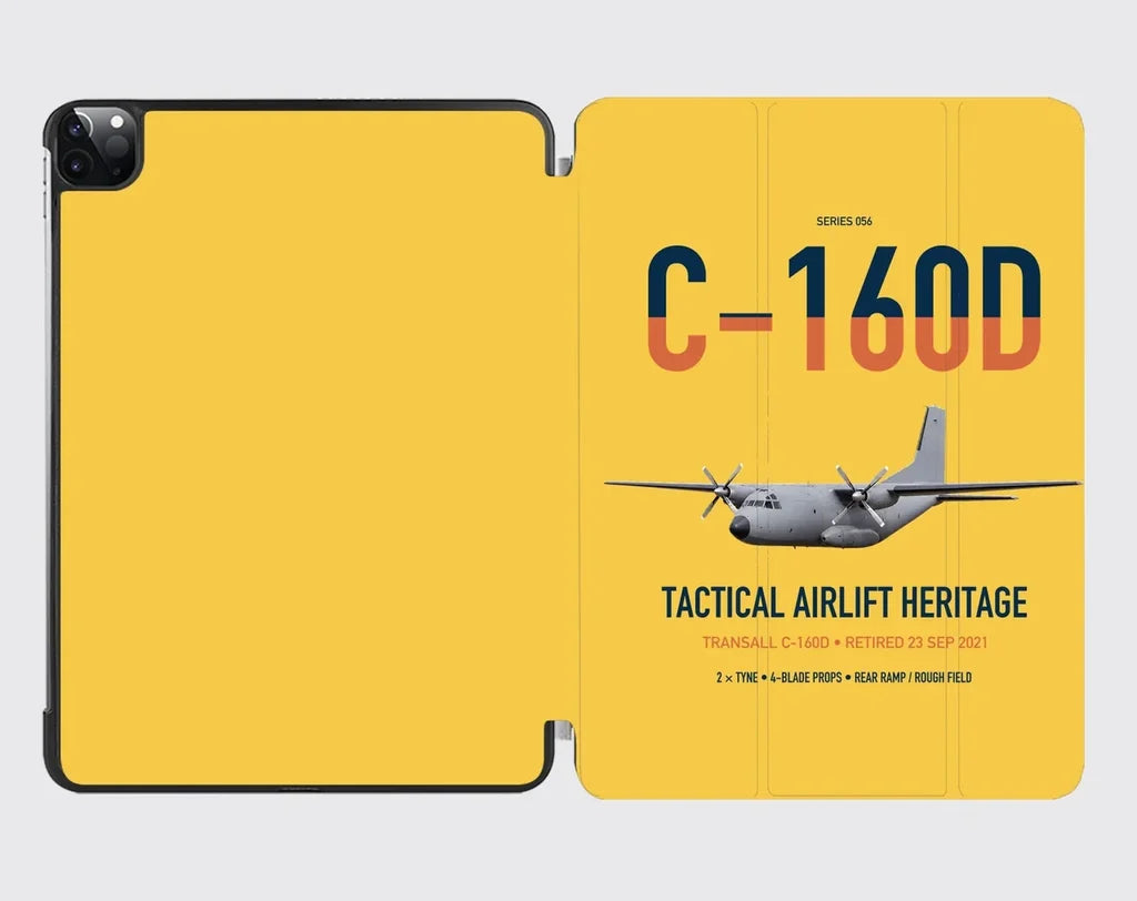 Transall C-160D design on yellow ipad tablet case