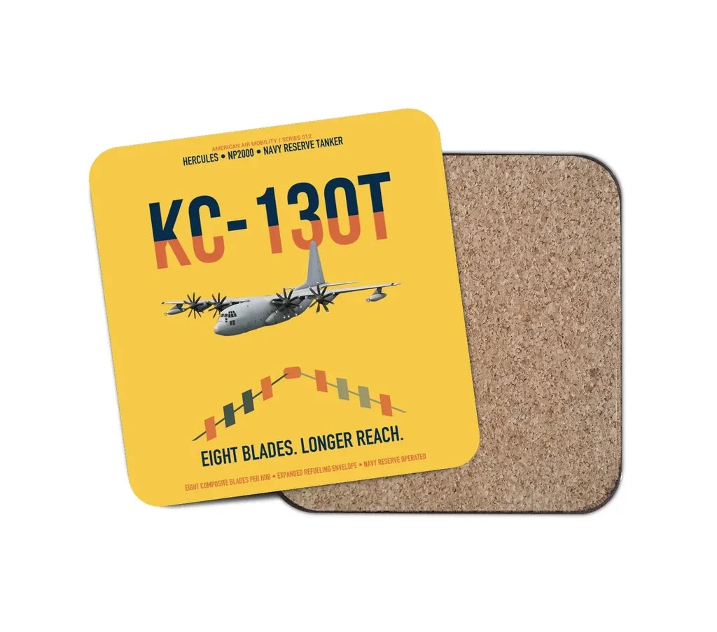 KC-130T NP2000 design on yellow 1 piece coaster