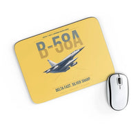 Thumbnail for B-58A Hustler design on yellow rectangle mouse pad