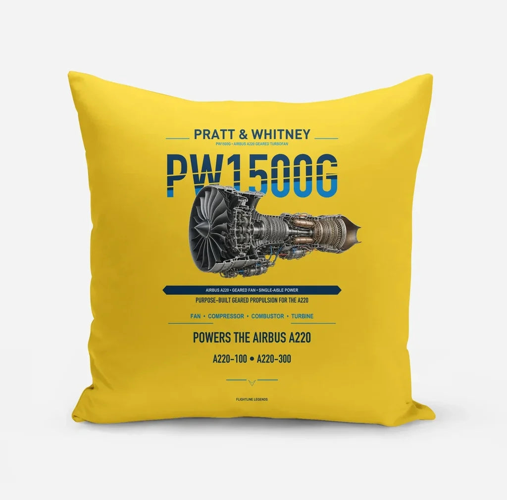 PW1500G design on yellow pillow