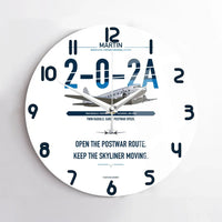 Thumbnail for Martin 2-0-2A design on white no frame wall clock