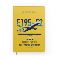 Thumbnail for Embraer E195-E2 design on yellow notebook