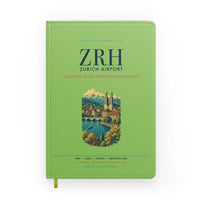 Thumbnail for Zurich Airport (ZRH) design on light green notebook