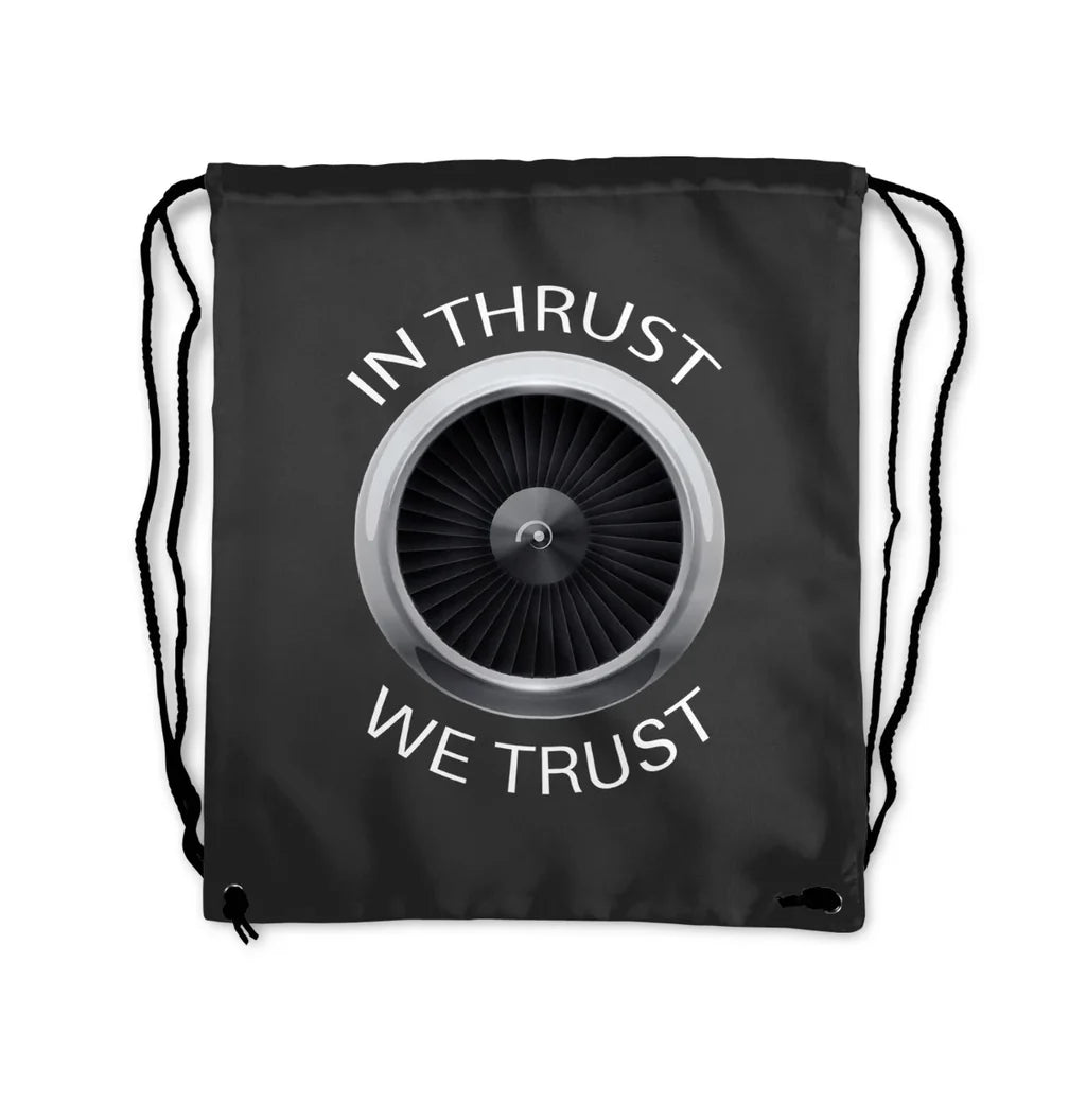 Thrust We Trust Drawstring Bag - view 3