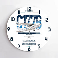 Thumbnail for Cessna 177B Cardinal design on white no frame wall clock